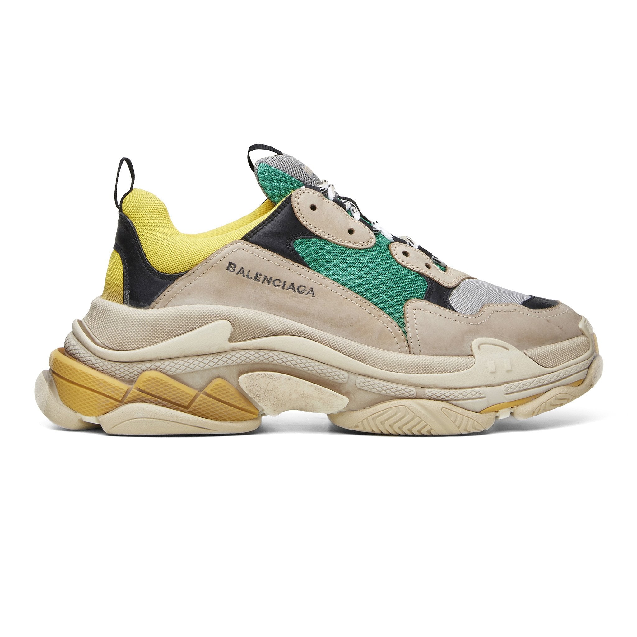 Yellow green triple s Clearance
